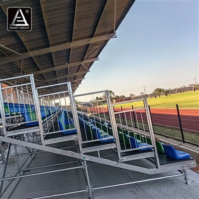 Steel Bleachers Portable Echafodaj Tribun Syèj