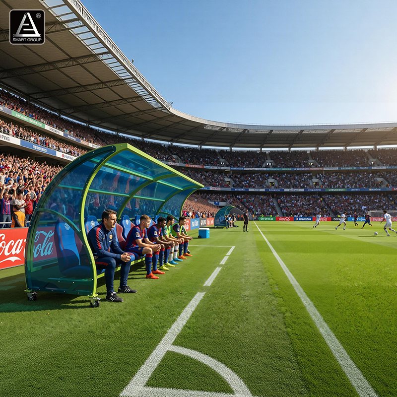 Aluminum Team Shelter For Stadiums - BLS-1-6